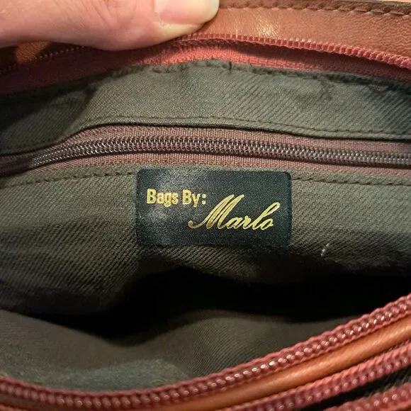 Marlo Shoulder Weave Purse, Double Zipper Opening - Picture 4 of 6